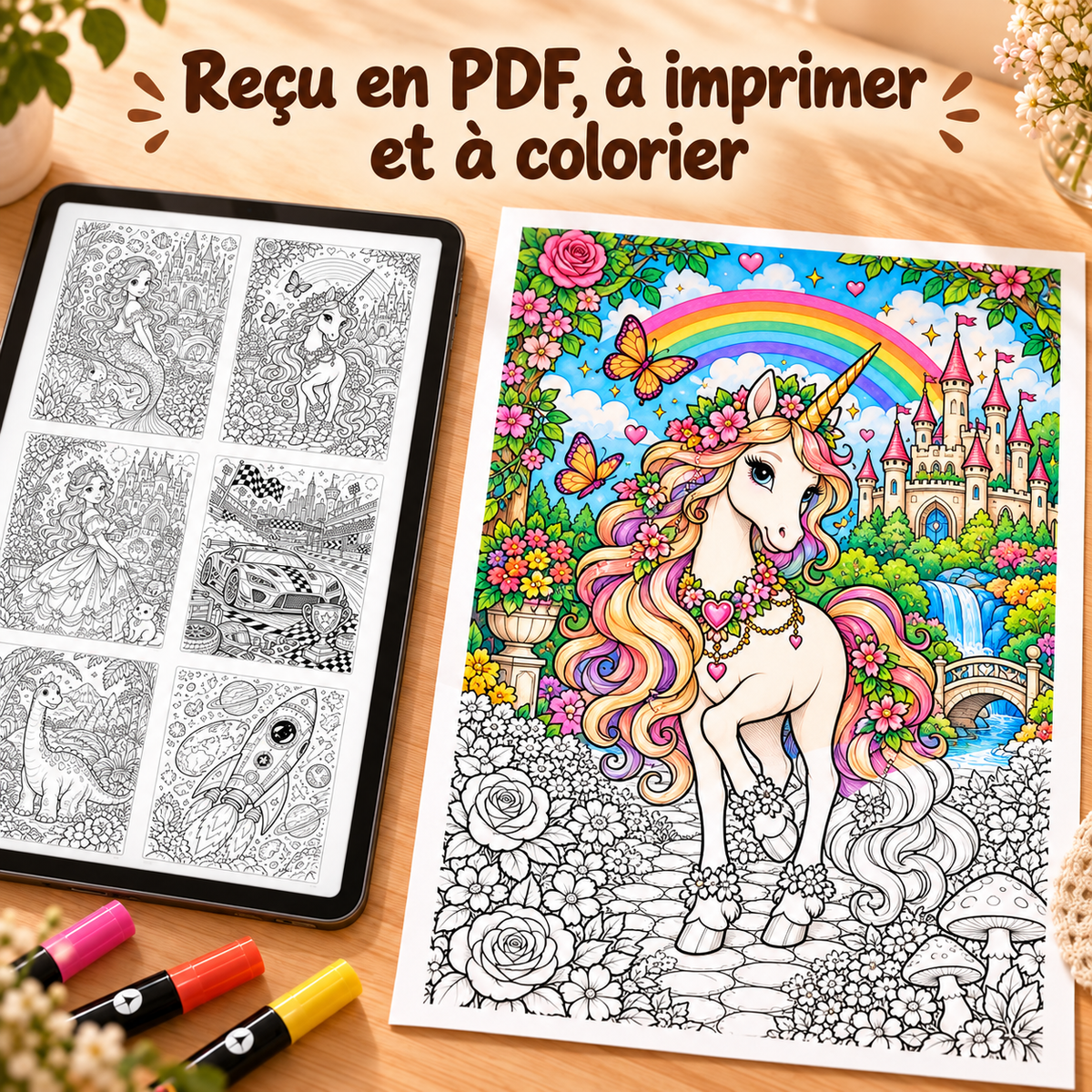 10 coloriages géants
