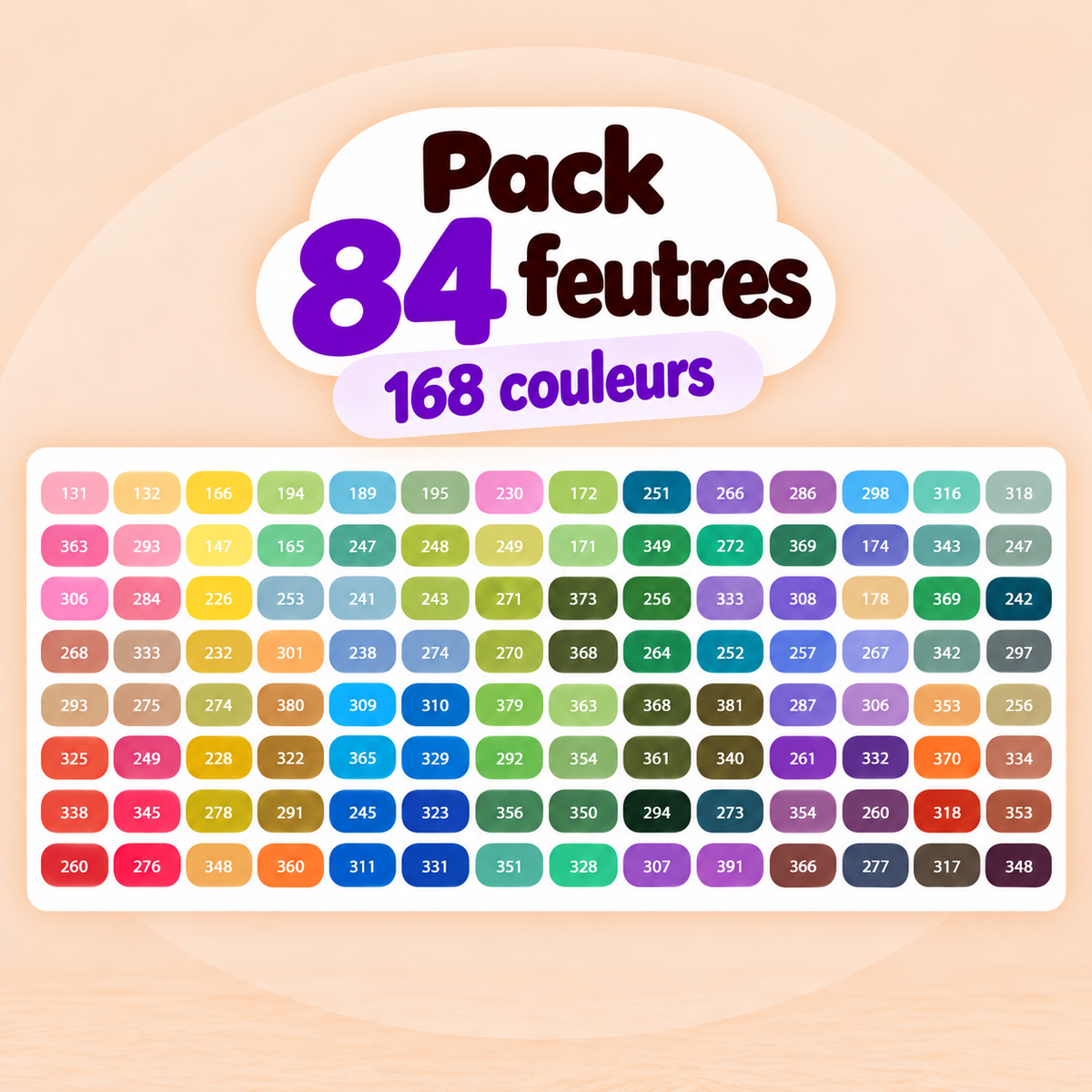 Feutres acryliques double pointe