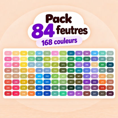 Feutres acryliques double pointe
